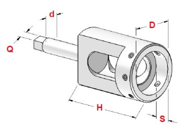 Adaptery do narzynek z chwytem cylindrycznym z kwadratem