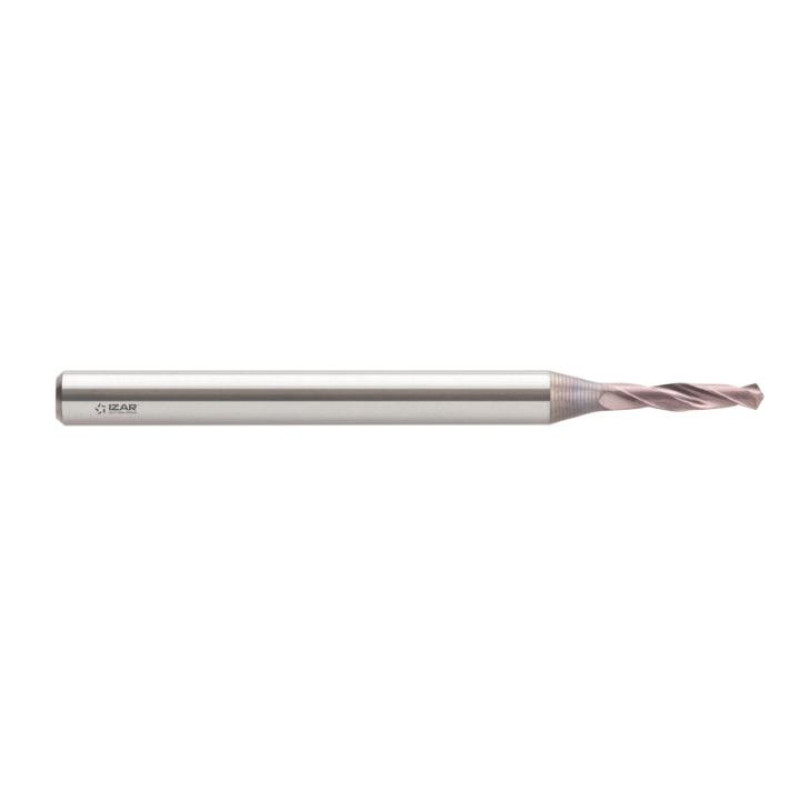 Mikro-wiertła VHM 3xD m.in. do stali zwykłych, INOX-u, żeliwa; polerowane, pokr.TiAlCN